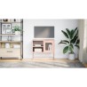 Meuble TV rose 68x39x60,5 cm acier 619239619239