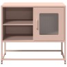 Meuble TV rose 68x39x60,5 cm acier 619239619239