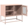 Meuble TV rose 68x39x60,5 cm acier 619239619239