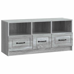 Meuble TV Sonoma gris 102 x 34,5 x 47 cm Bois d'ingénierie 619241619241