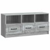 Meuble TV Sonoma gris 102 x 34,5 x 47 cm Bois d'ingénierie 619241619241