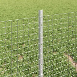 Clôture en fil soudé avec poteaux 25 x 0,4 m Acier galvanisé 619243619243