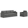Ensemble de Canapés 2 pcs Gris foncé 228 x 78 x 80 cm Velours 619247619247