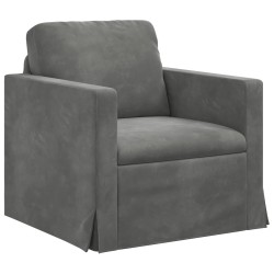 Ensemble de Canapés 2 pcs Gris foncé 228 x 78 x 80 cm Velours 619247619247