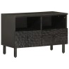 Meuble TV noir 70x33x46 cm bois massif de manguier 619252619252
