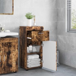 Ensemble d'armoire de salle de bain TULUM Chêne fumé 619253619253
