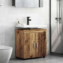 Ensemble d'armoire de salle de bain TULUM Bois ancien 619254619254