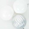 Ensemble de Boules de Noël XL 15 pc Blanc Plastique 619255619255