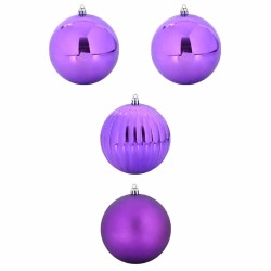 Ensemble de Boules de Noël XXL 4 pc Lilas Plastique 619258619258