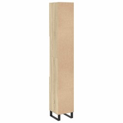 Armoire salle de bain chêne sonoma 30x30x190 cm 619259619259