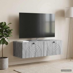 Meuble TV mural Sonoma gris 99 x 41 x 30 cm Bois d'ingénierie 619260619260