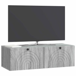 Meuble TV mural Sonoma gris 99 x 41 x 30 cm Bois d'ingénierie 619260619260