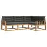 Ensemble de canapés d'extérieur 3 pcs Blanc et anthracite 619261619261