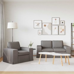 Ensemble de Canapés 2 pcs Taupe 162 x 80 x 82 cm tissu 619267619267