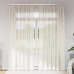 Rideaux en voile à œillets 2 pcs couleur crème 619270619270
