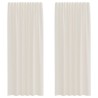 Rideaux en voile à œillets 2 pcs couleur crème 619270619270