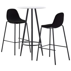 Ensemble de bar 3 pcs Tissu Noir 619274619274