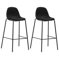 Ensemble de bar 3 pcs Tissu Noir 619274619274
