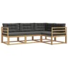 Ensemble de canapés d'extérieur 3 pcs Blanc et anthracite 619280619280