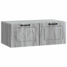 Meuble TV mural Sonoma gris 78,5 x 41 x 30 cm Bois d'ingénierie 619283619283