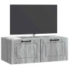 Meuble TV mural Sonoma gris 78,5 x 41 x 30 cm Bois d'ingénierie 619283619283