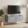 Meuble TV mural Sonoma gris 78,5 x 41 x 30 cm Bois d'ingénierie 619283619283