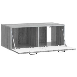 Meuble TV mural Sonoma gris 78,5 x 41 x 30 cm Bois d'ingénierie 619283619283