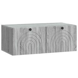 Meuble TV mural Sonoma gris 78,5 x 41 x 30 cm Bois d'ingénierie 619284619284
