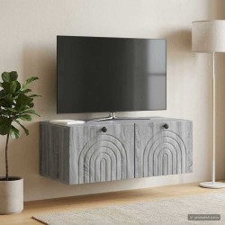 Meuble TV mural Sonoma gris 78,5 x 41 x 30 cm Bois d'ingénierie 619284619284