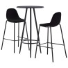 Ensemble de bar 3 pcs Tissu Noir 619285619285