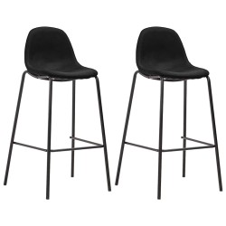 Ensemble de bar 3 pcs Tissu Noir 619285619285