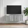 Meuble TV mural Sonoma gris 98 x 31 x 30 cm Bois d'ingénierie 619286619286