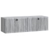 Meuble TV mural Sonoma gris 98 x 31 x 30 cm Bois d'ingénierie 619287619287