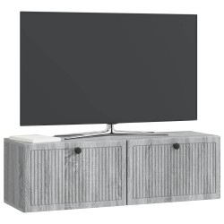Meuble TV mural Sonoma gris 98 x 31 x 30 cm Bois d'ingénierie 619287619287
