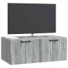 Meuble TV mural Sonoma gris 78,5 x 41 x 30 cm Bois d'ingénierie 619288619288