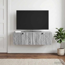 Meuble TV mural Sonoma gris 98 x 31 x 30 cm Bois d'ingénierie 619289619289