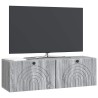 Meuble TV mural Sonoma gris 98 x 31 x 30 cm Bois d'ingénierie 619289619289