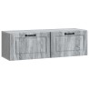 Meuble TV mural Sonoma gris 98 x 31 x 30 cm Bois d'ingénierie 619290619290