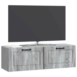 Meuble TV mural Sonoma gris 98 x 31 x 30 cm Bois d'ingénierie 619290619290