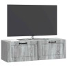 Meuble TV mural Sonoma gris 98 x 31 x 30 cm Bois d'ingénierie 619290619290