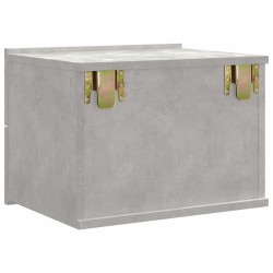 Tables de chevet 2 pcs Gris béton 40x30x30 cm Bois ingénierie 619292619292