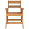 Chaises de jardin lot de 2 58x58x87 cm bois massif d'acacia 619294619294