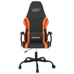 Chaise de jeu Noir et orange Similicuir 619299619299
