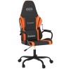 Chaise de jeu Noir et orange Similicuir 619299619299