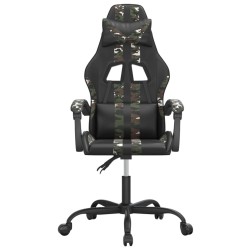 Chaise de jeu Noir et camouflage Similicuir 619300619300
