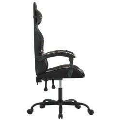 Chaise de jeu Noir et camouflage Similicuir 619300619300