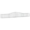 Paniers à gabions arqués 6 pcs 400x50x40/60 cm Fer galvanisé 619301619301