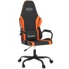 Chaise de jeu de massage Noir et orange Similicuir 619304619304