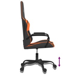Chaise de jeu de massage Noir et orange Similicuir 619304619304