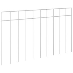 Panneau de clôture de jardin 48 pcs Acier galvanisé Argenté 619305619305